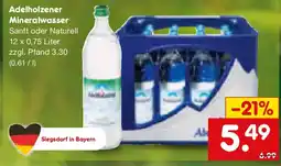 Netto Marken-Discount Adelholzener Mineralwasser Angebot