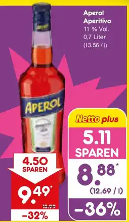 Netto Marken-Discount Aperol Aperitivo Angebot