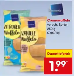 Netto Marken-Discount Biscoteria Cremewaffeln Angebot