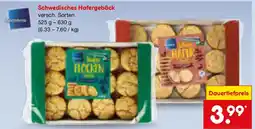 Netto Marken-Discount Biscoteria Schwedisches Hafergebäck Angebot