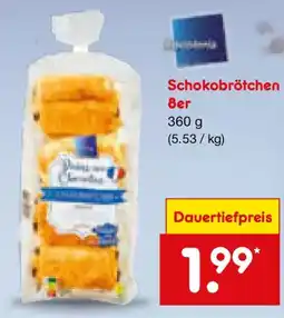 Netto Marken-Discount Biscoteria Schokobrötchen 8er Angebot