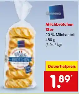 Netto Marken-Discount Biscoteria Milchbrötchen Angebot