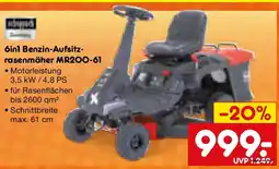 Netto Marken-Discount 6in1 Benzin-Aufsitzrasenmäher MR200-61 Angebot