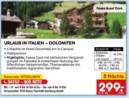 Netto Marken-Discount URLAUB IN ITALIEN - DOLOMITEN Angebot