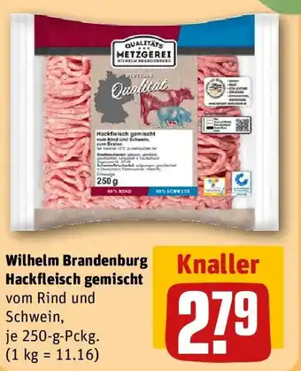 REWE Wilhelm Brandenburg Hackfleisch gemischt Angebot