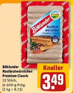 REWE Böklunder Rostbratwürstchen Premium Classic Angebot
