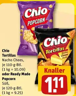 REWE Chio Tortillas oder Ready Made Popcorn Angebot