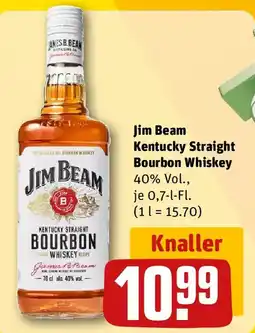 REWE Jim Beam Kentucky Straight Bourbon Whiskey Angebot