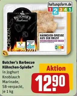 REWE Butcher's barbecue hähnchen-spieße Angebot