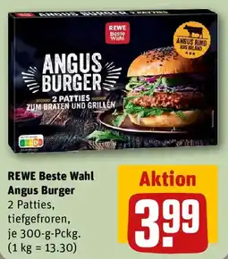 REWE REWE Beste Wahl Angus Burger Angebot