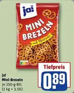 REWE ja! Mini-Brezeln Angebot