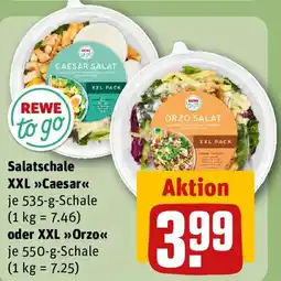 REWE REWE to go Salatschale XXL Caesar oder XXL Orzo Angebot