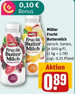 REWE Müller Frucht Buttermilch Angebot