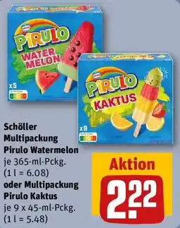 REWE Schöller Multipackung Pirulo Watermelon oder Multipackung Pirulo Kaktus Angebot