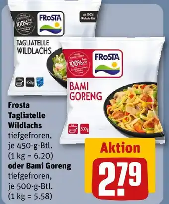 REWE Frosta tagliatelle wildlachs oder bami goreng Angebot