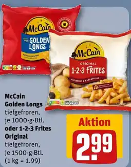 REWE McCain Golden Longs oder 1-2-3 Frites Original Angebot