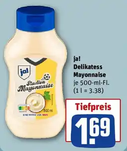 REWE ja! Delikatess Mayonnaise Angebot