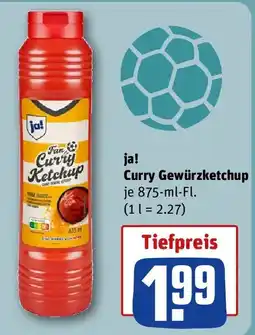 REWE ja! Curry Gewürzketchup Angebot