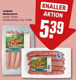 REWE Landstolz Rostbratwurst Angebot