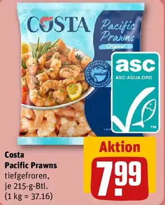 REWE Costa pacific prawns Angebot