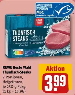REWE Rewe beste wahl thunfisch steaks Angebot