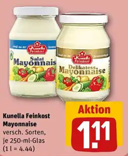 REWE Kunella Feinkost Mayonnaise Angebot