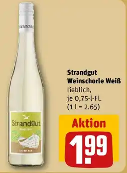 REWE Strandgut Weinschorle Weiß Angebot