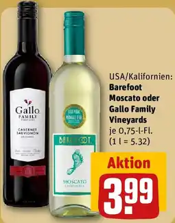 REWE Barefoot Moscato oder Gallo Family Vineyards Angebot