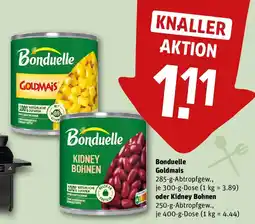 REWE Bonduelle Goldmais oder Kidney Bohnen Angebot