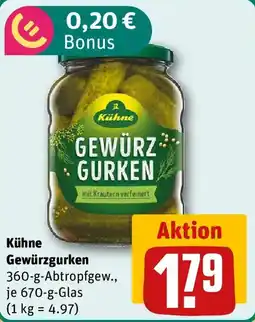REWE Kühne Gewürzgurken Angebot