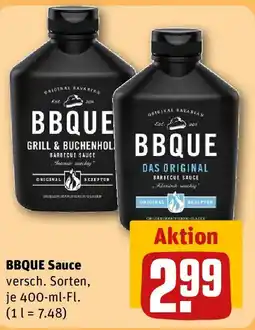 REWE BBQUE Sauce Angebot