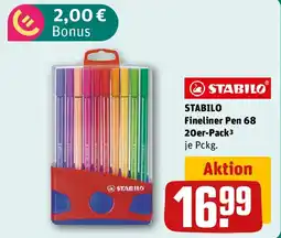 REWE STABILO Fineliner Pen 68 20er-Pack Angebot