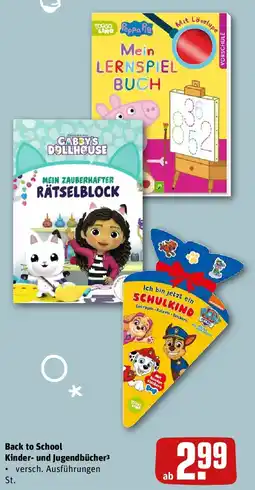 REWE Back to School Kinder und Jugendbücher Angebot