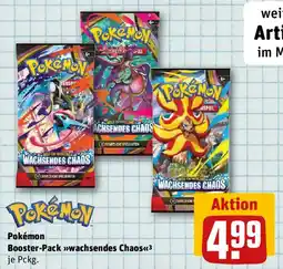 REWE Pokémon Booster-Pack wachsendes Chaos Angebot