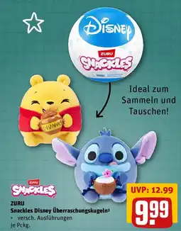 REWE Zuru snackles disney überraschungskugeln Angebot