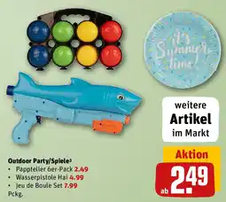 REWE Outdoor Party/Spiele Angebot