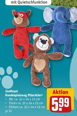 REWE ZooRoyal Hundespielzeug Plüschtier Angebot