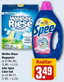 REWE Weißer riese megaperls oder spee color gel Angebot