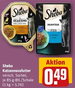 REWE Sheba Katzennassfutter Angebot