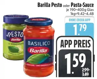 Edeka Barilla Pesto oder Pasta-Sauce Angebot