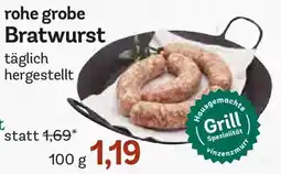 Edeka rohe grobe Bratwurst Angebot