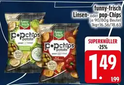 Edeka funny-frisch Linsen oder pop-Chips Angebot
