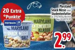 Edeka Maryland Snack Nüsse oder Studentenfutter Angebot