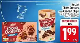 Edeka Nestlé Choco Crossies oder Choclait Chips Angebot