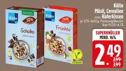 Edeka Kölln Müsli, Cerealien oder Haferkissen Angebot