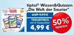 Edeka tiptoi Wissen&Quizzen ,,Die Welt der Saurier" Angebot