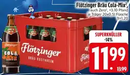 Edeka Flötzinger Bräu Cola-Mix Angebot