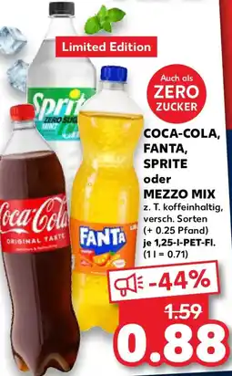 Kaufland COCA-COLA, FANTA, SPRITE oder MEZZO MIX Angebot