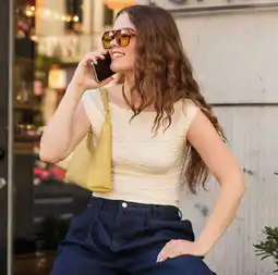 NKD Damen-T-Shirt mit Crepe-Struktur Angebot