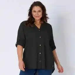 NKD Damen-Bluse mit Crinkle-Struktur, große Größen Angebot
